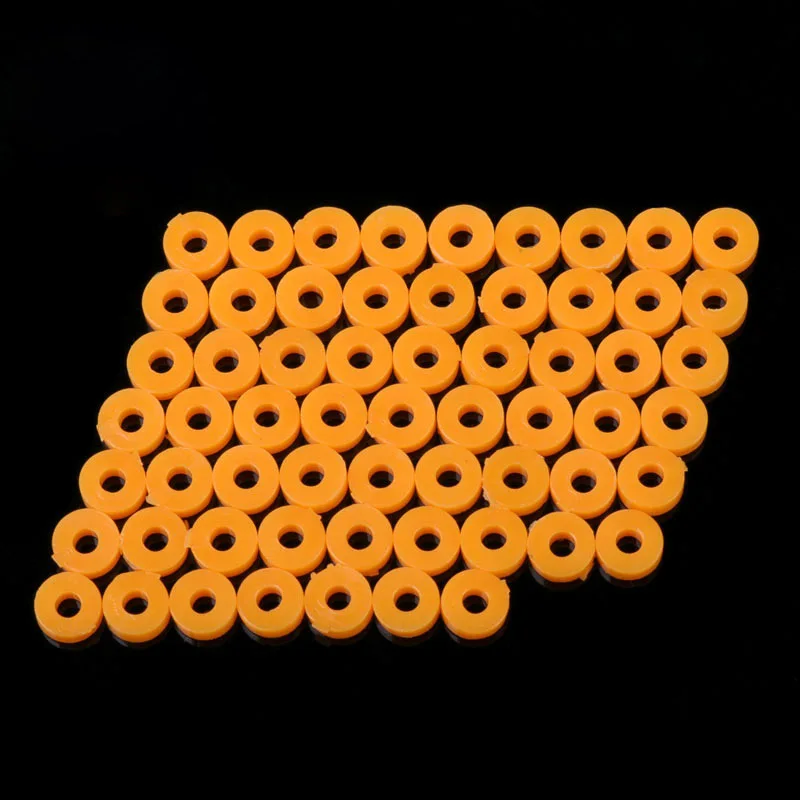 80pcs 2.5mm Inner Dia Round ABS Metric Spacer 2mm Length Round Straight Tube Spacer Plastic Standoff Assortment for DIY