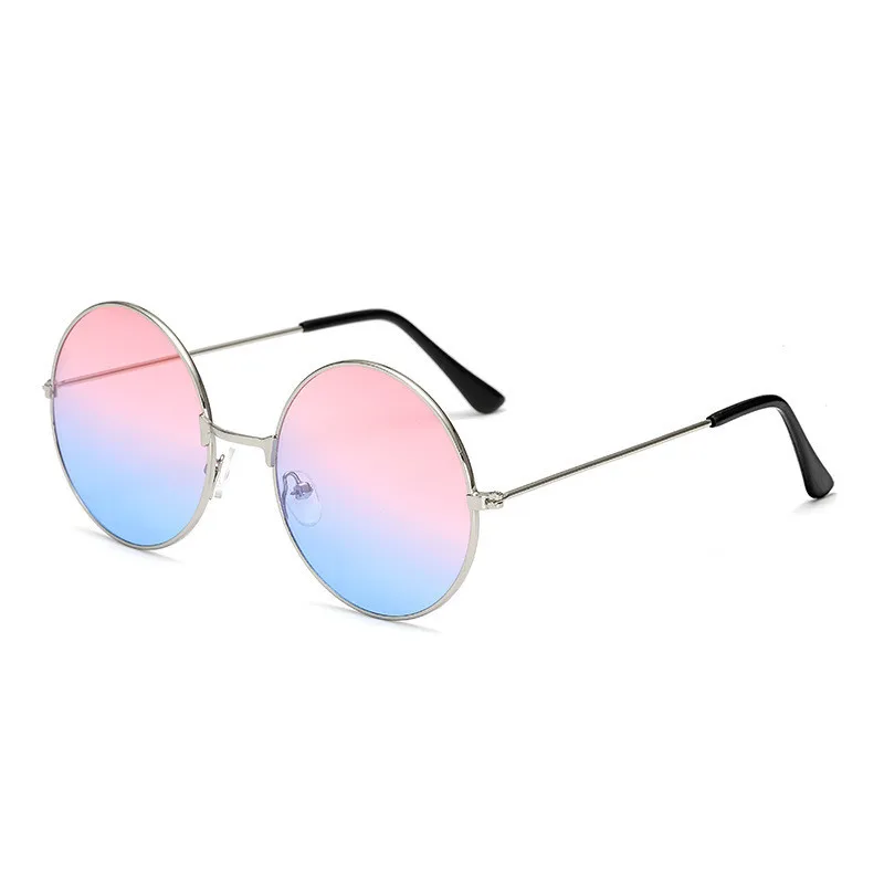 NEW Burst metal circular fashion sunglasses women brand design Retro marine lenses red personality Prince Mirror UV400 Oculos