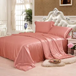 Silk Duvet Cover 1pc 19MM Seamless Silk Cover 100% Mulberry Silk Many Size Customizable size Solid Color ls030019005
