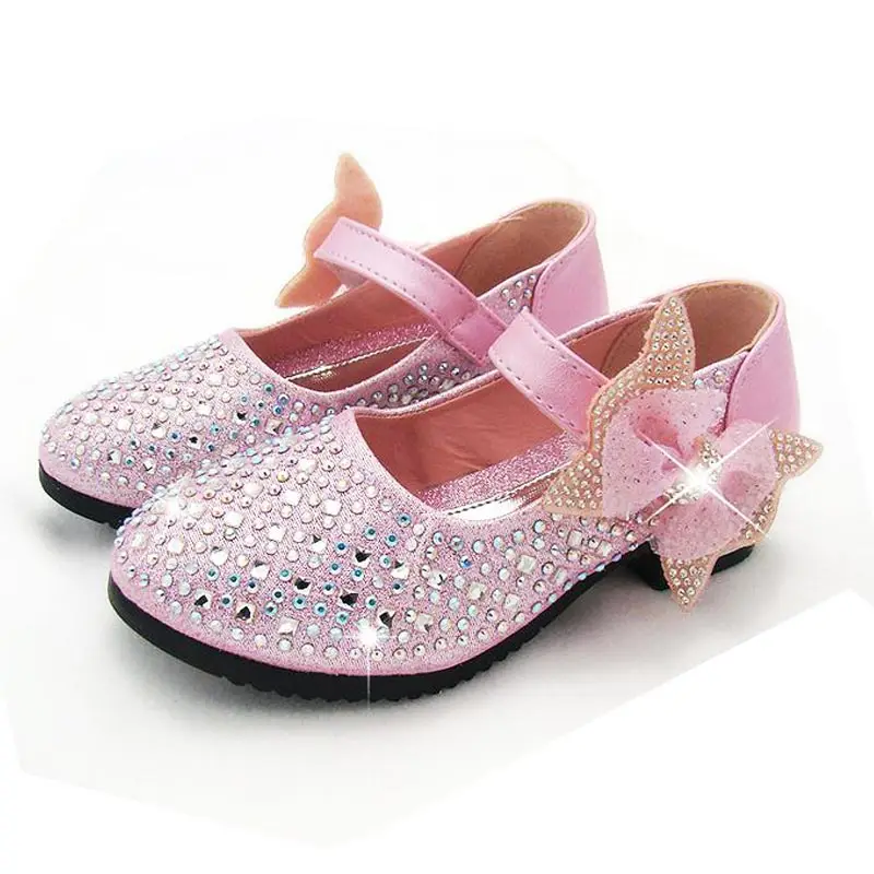 New Princess Children Princess Sandals Kids Girls Wedding Shoes Dress Shoes Girls Party Shoes