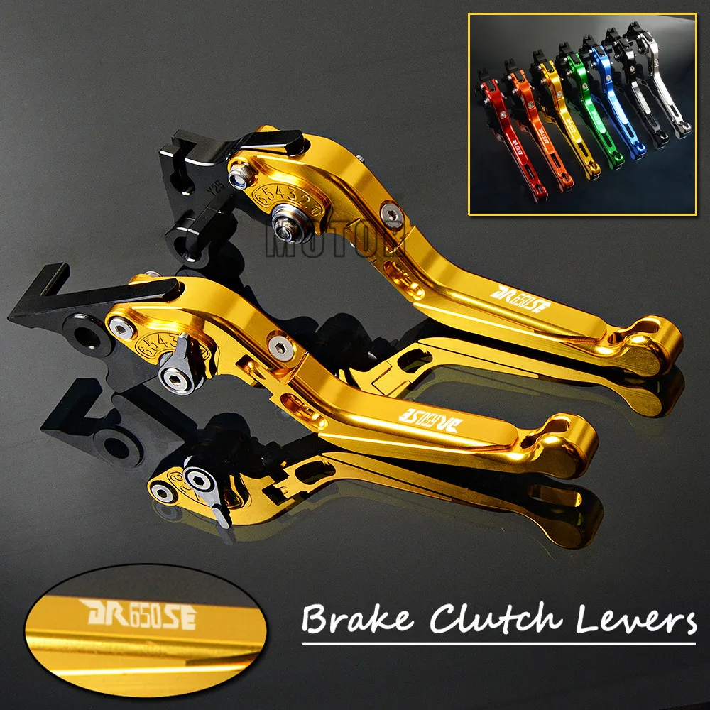 For Suzuki DR650S DR650SE 1994-2010 2009 DR 650 S SE Motorcycle CNC Aluminum Adjustable Foldable Extendable Brake Clutch Levers