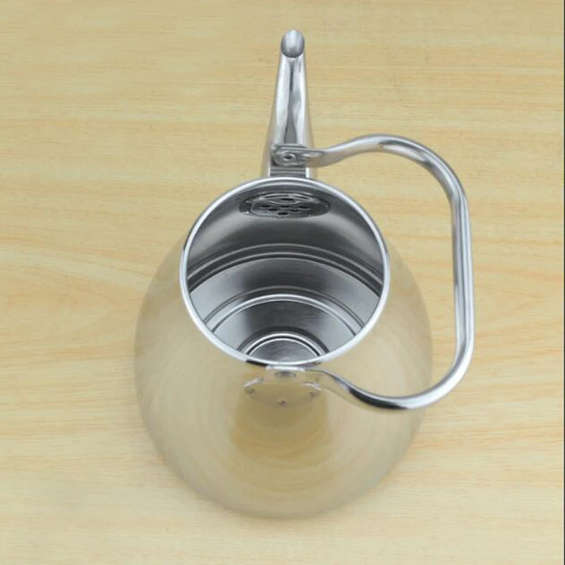 New Arrive 304 Stainless Steel Water Kettle Thicker Induction Cooker Tea Kettle Creative Tea Pot For Home Office 1.2L/1.5L/2L