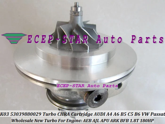 Turbo CHRA Cartridge Core K03 53039880029 53039700029 058145703J For AUDI A4 A6 B5 C5 B6 For VW Passat B5 1.8T BFB APU ARK 1.8L