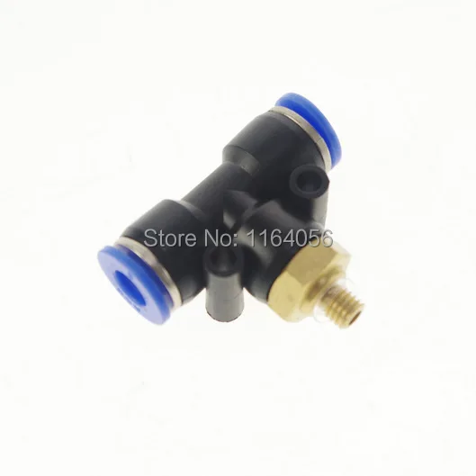 Pneumatic Push In Tube Fitting Branch T Union 4mm to Center Male M5(Metric) QTY10