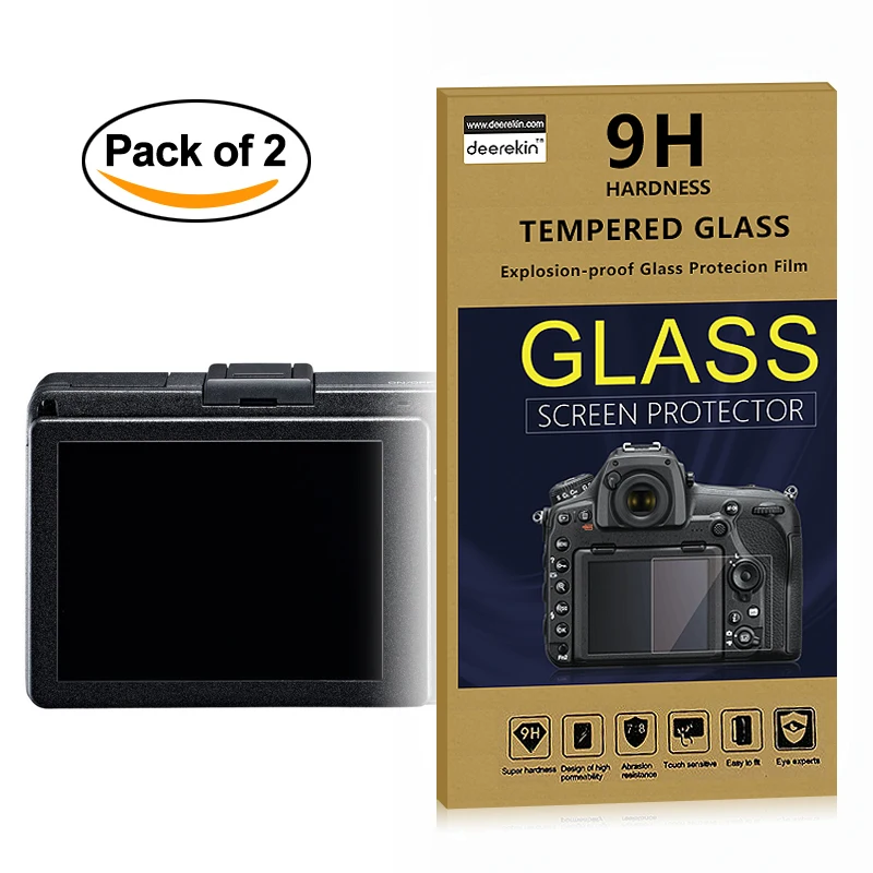 2x Self-Adhesive 0.25mm Glass LCD Screen Protector for Ricoh CX6 CX5 CX4 CX3 CX2 CX1 GR DIGITAL IV III GXR