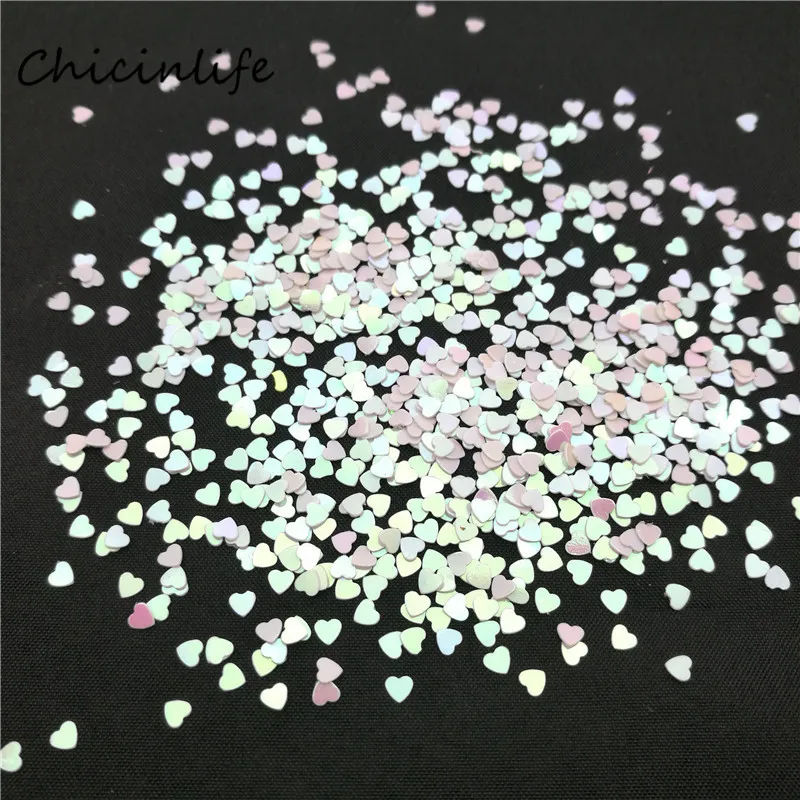 Chicinlife 1000 шт./лот 3 мм белое сердце, конфетти, свадебные украшения для стола, вечерние, декоративные
