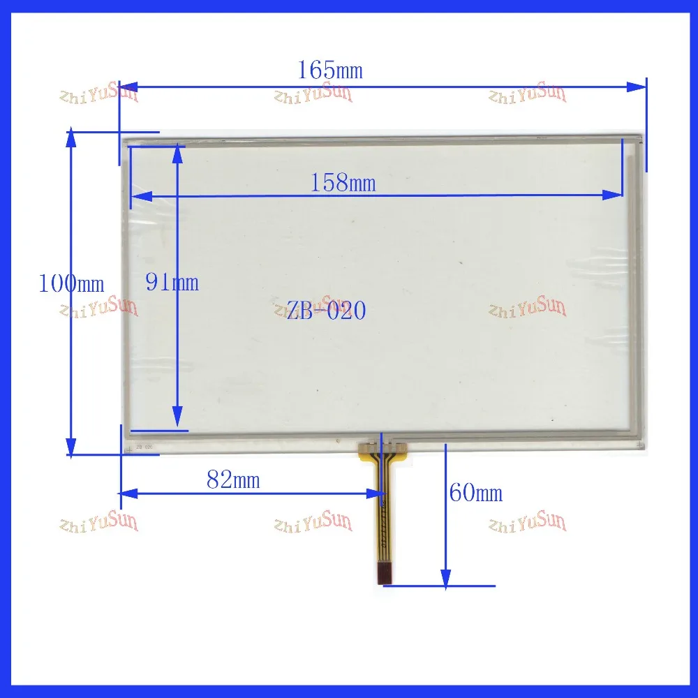 

ZhiYuSun NEW HLD-TP-0883 7inch 4 line change 8 line 165mm*100mm touch screen panel Sensor glass Compabible for GPS CAR 165*100