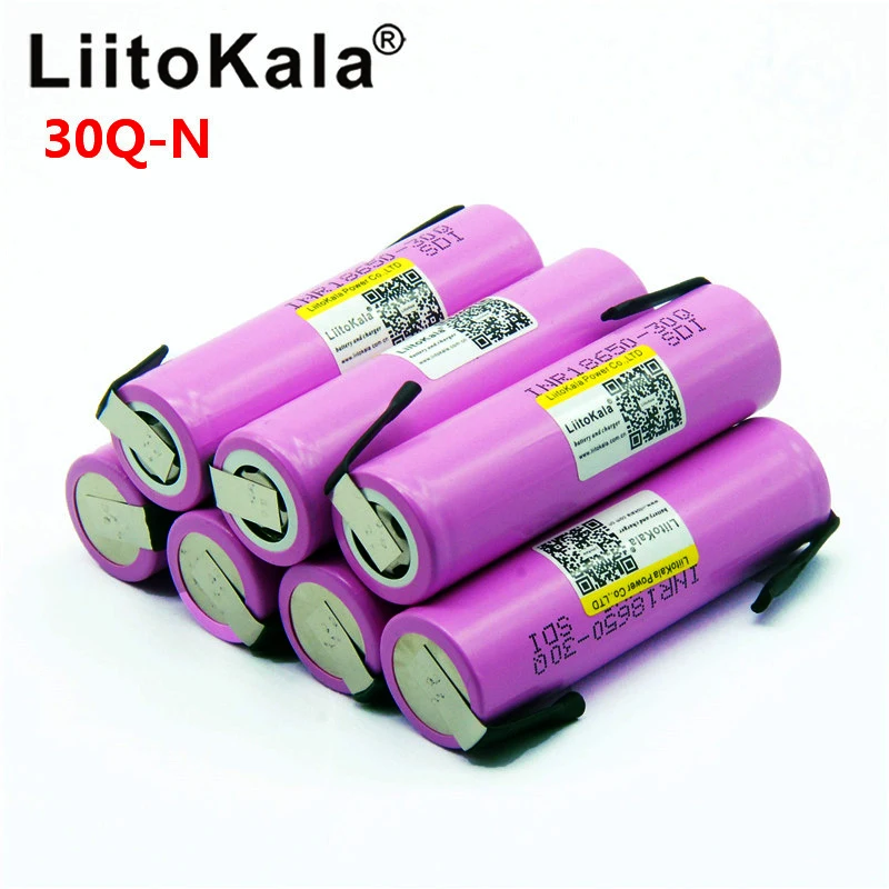 Litokala oryginalna bateria 18650 INR18650 30Q 20A 3000mah rozładowanie akumulator litowo-jonowy 18650