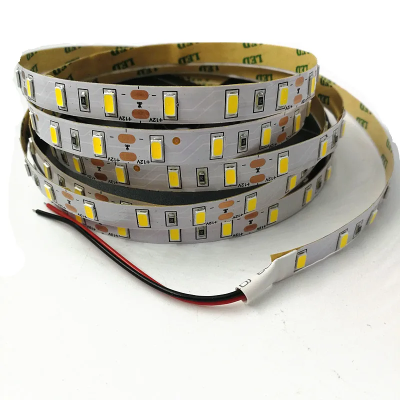 1m 2m 3m 4m 5m DC 12V Flexible LED Strip light 5630 SMD ip20 Non-waterproof 60/120/180/240/300LEDs High Bright 10mm  LED Tape