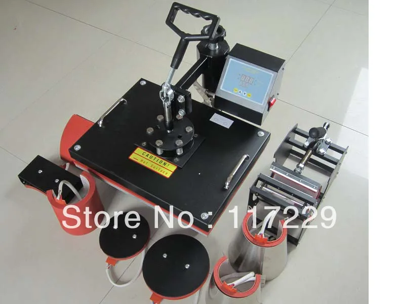 New Double Display 8 In 1 Combo Heat Press Machine ,Plate/Mug/Cap/Tshirt Heat Press,Heat Transfer Machine,Sublimation Machine