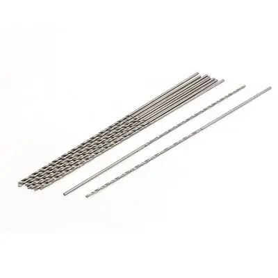 1.1mm di Diametro 100mm di Lunghezza HSS Codolo cilindrico Torsione Punta del trapano Utensile di Foratura 10 pz