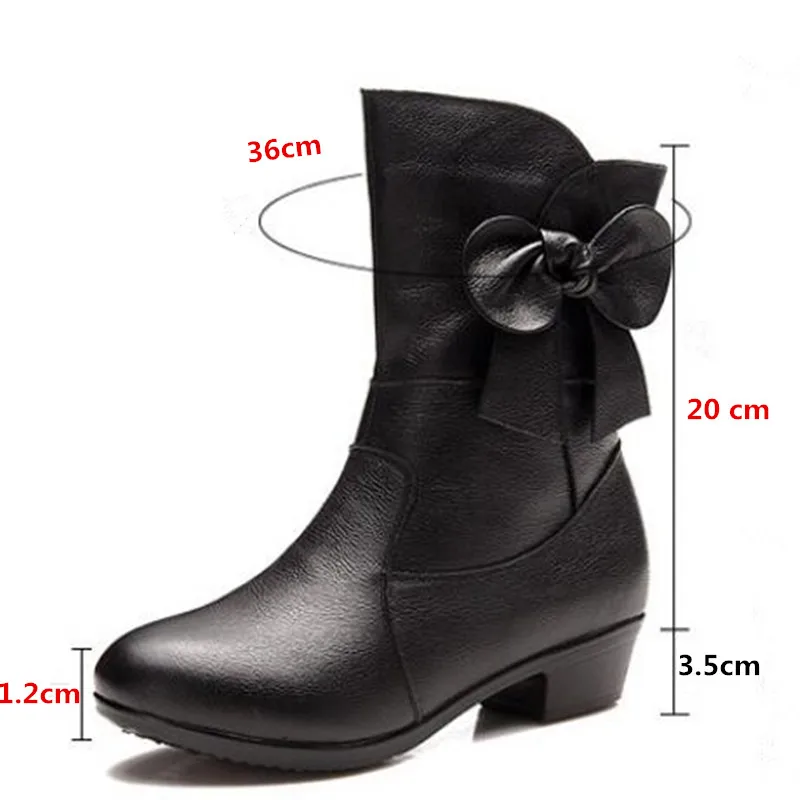 2023 Bow Soft Top stivali in pelle di vacchetta primavera scarpe moda stivali da donna stivali neri autunno inverno stivali scarpe calde stivali da