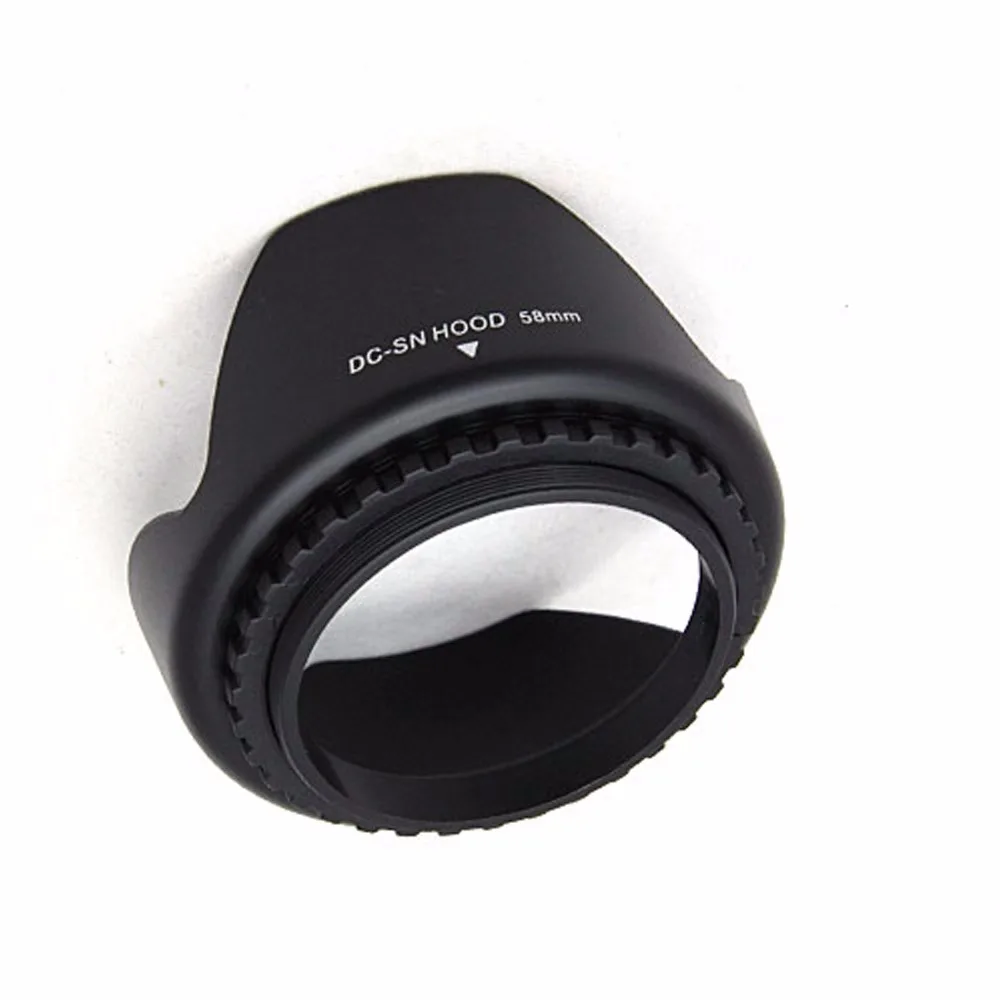 DSLRKIT 58mm Lens Hood (Screw Mount) Petal Crown Flower Shape