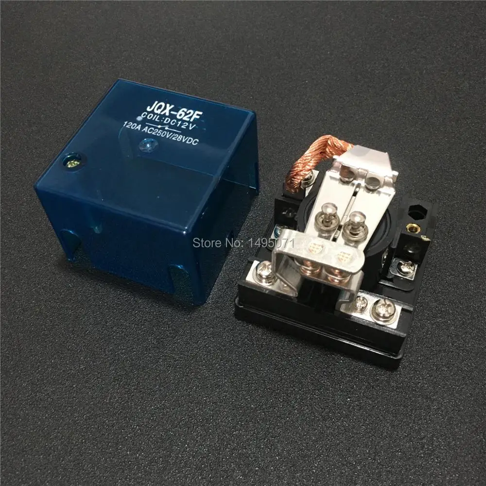 1pcs High Power Relay JQX-62F-1Z HHC71F 120A 250VAC/28VDC 12VDC 24VDC 110VAC 220VAC Electromagnetic Relays JQX-62F 1Z 1NO 1NC