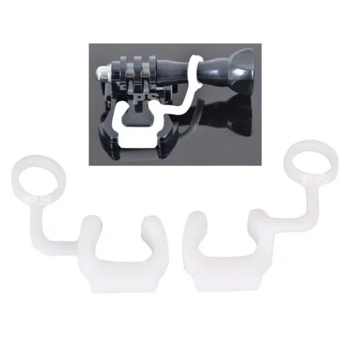 ゴム製ロッキングカメラプラグ,シリコン,ロックプラグ,GoPro Hero 5 4 3 sjcam sj4000 xiaomi yi用アクセサリー,2個