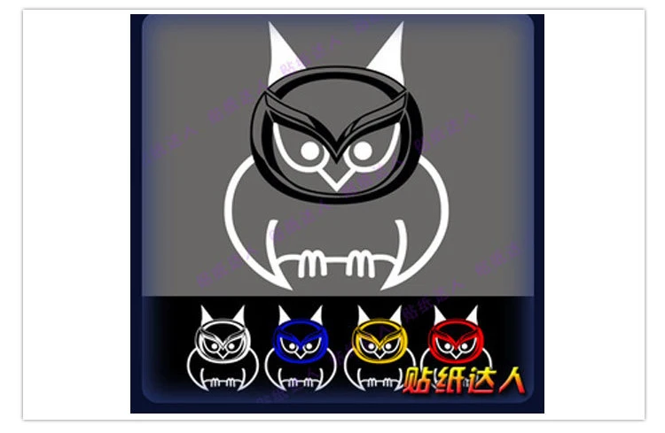 Aliauto Reflective Car Accessories Cartoon Owl Car Sticker And Decal Tail Sticker For Mazda 2 3 6 cx 5 Cx7 mx 3 mx5