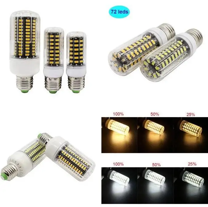 

Dimmable No Flicker Led Bulb E27 E14 5W 10W 15W 220V Led Corn Lamp Smart Three Level Dimmer Leds Bulb 5733SMD Led Lamps