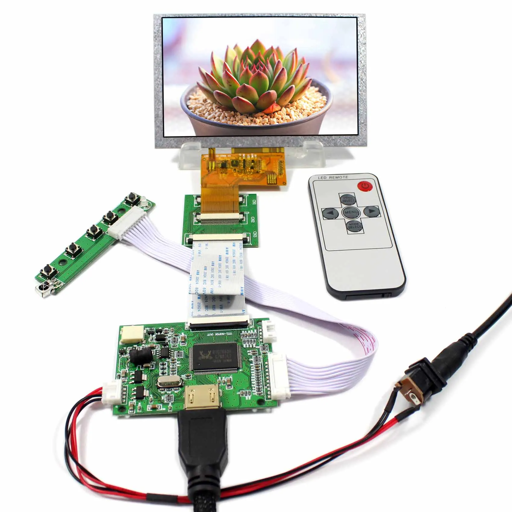 

HD MI Input LCD Controller Board+5inch VS050T-002A 800X480 LCD Screen