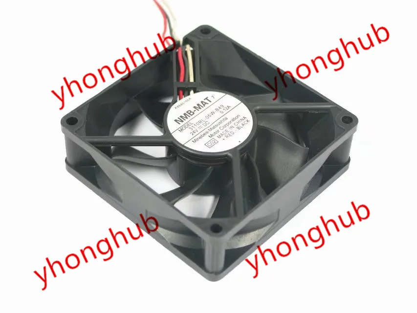 

NMB-MAT 3110RL-05W-B49 C02 DC 24V 0.12A 80x80x25mm Server Cooling Fan