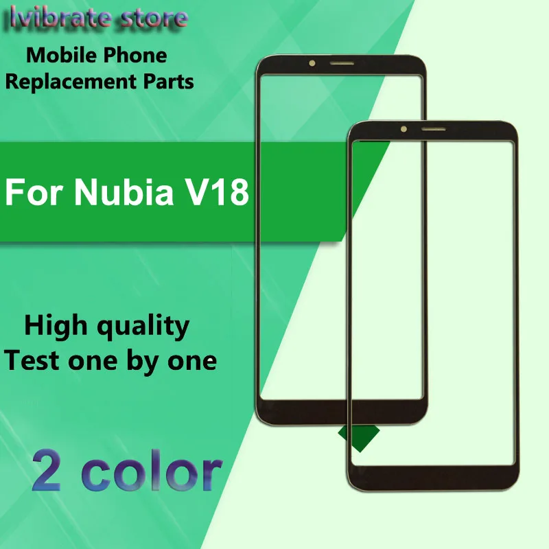 For Nubia V18 NX612J Front Outer Glass Lens Touch Panel Screen For Nubia V18 V 18 LCD Touch Glass NubiaV18 touchscreen Digitizer