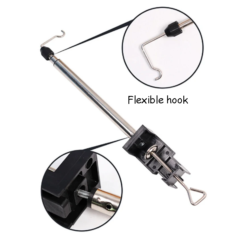 Soporte de taladro eléctrico, soporte de eje Flexible, varilla telescópica de acero inoxidable, amoladora eléctrica, gancho de tallado, accesorios, 1 Juego