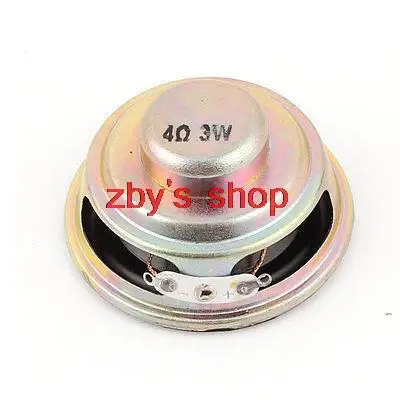 Multimedia 3W 3 Watt 4 Ohm 50mm Dia Aluminum Internal Magnet Speaker