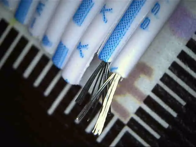 10/5/1 Meter 24AWG 12P Blue white Flexible Flat Cable tinned copper Conductor Electronic wire 12Pin