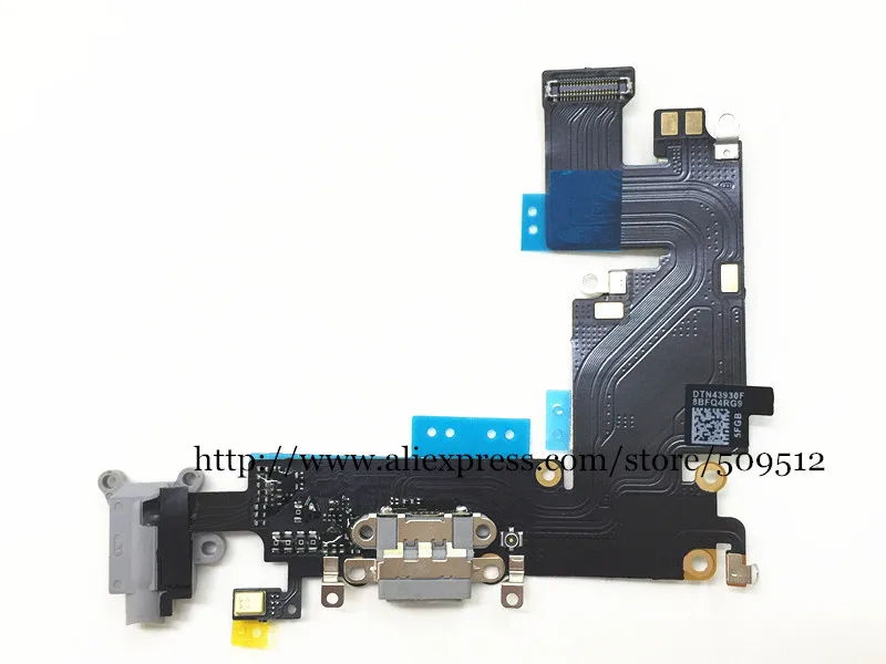 Charging Port Dock with Mic and Headphone Jack Flex Cable for iPhone 6 Plus, 100% New Charger, Wholesale, 1 PC, 10 PCs, 50PCs