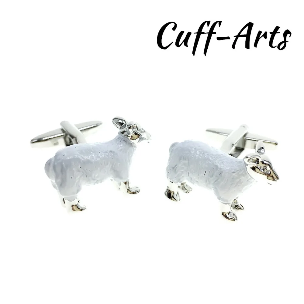 

Cuffarts Novelty Animal Cufflinks For Mens Lamb Cufflinks High Quality Gift For Men Bouton De Manchette Tie Clip C10134