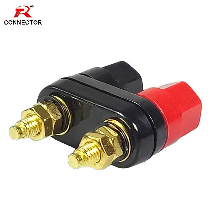 50PCS High Quality Binding Post HIFI Cable Connector,Brass with Gold Plated Banana plug Couplers Audio Terminals