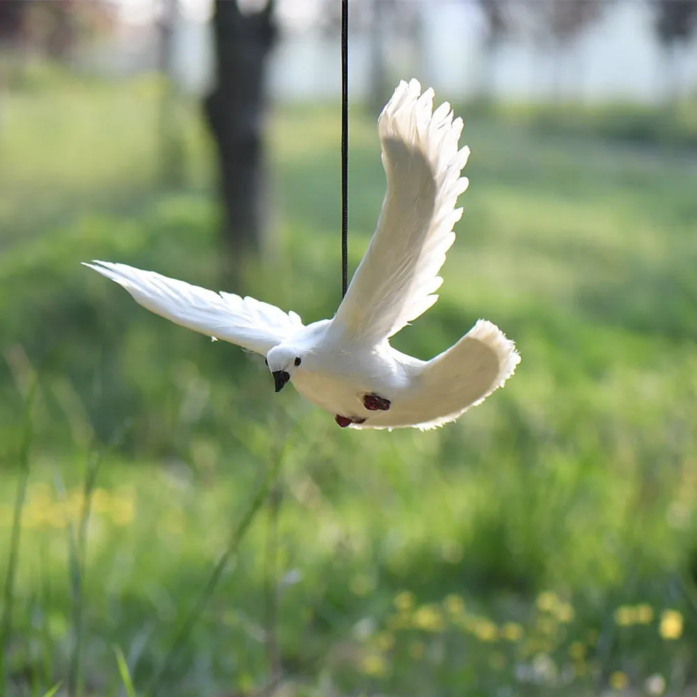 ZILIN Simulated Feather Dove /  Wedding Decoration Flying Dove