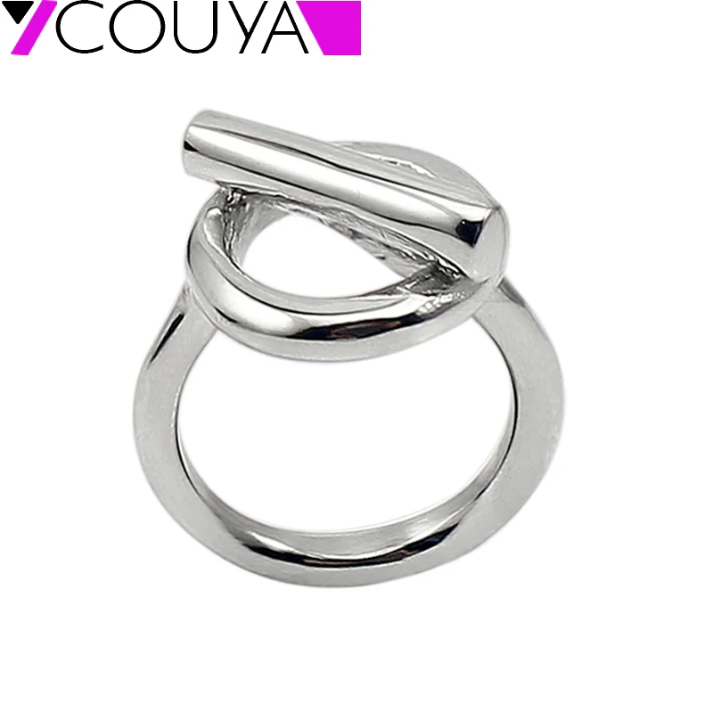 Fashion Accessories Jewelry Engagement Wedding Rings Prohibitory Sign Round Top Ring for Women 316l Stainless Steel Top Quality