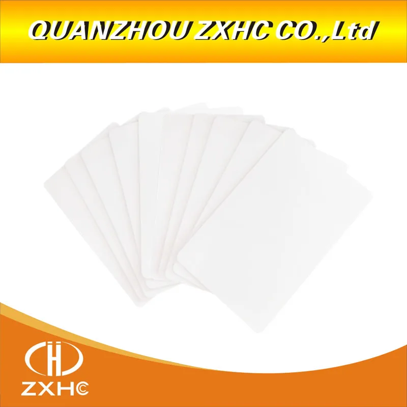 (10PCS) ISO 15693 I-code Slix (Icode2) RFID CR80 PVC White Card