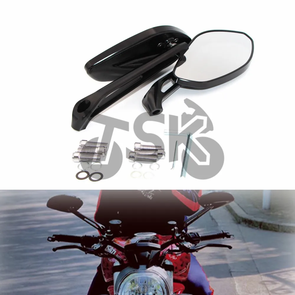 New Stripe Rearview Side Mirrors Stripe Rearview Mirrors for ducati monster 696 796 1200 s 821 889 1200 1199 1099 monster 696