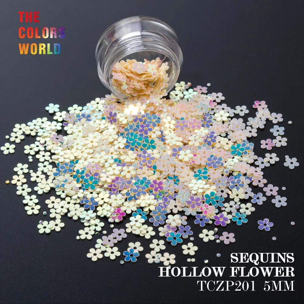 TCT-112 Hollow Flowers daisy  Shape 5MM Sequin For Nail Art daisy  Manual DIY  Crafts Decoration