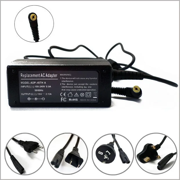 19V 2.15A 40W AC Adapter Charger Power Cord For Caderno Acer Aspire One Series Notebook Laptop Charger