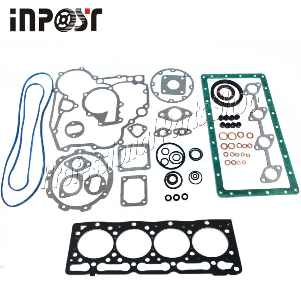 For Kubota V1505 Full Gasket Kit Set Engine Tractor With Head Gasket Metal