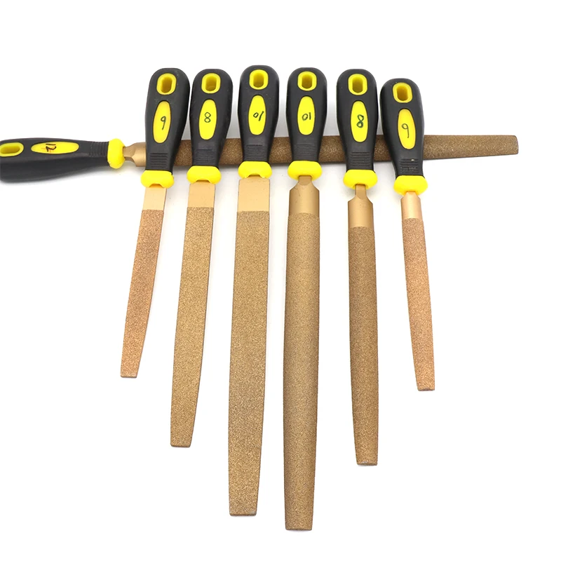 6'' to 14'' Braze Diamond Files Rasp Flat/Semi-circular Metal File For Superhard Object Grinding Woodworking Carving Hand Tools