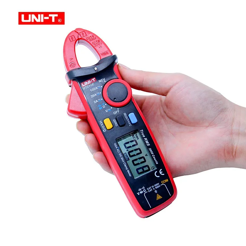 Mini Digital Clamp Meters AC/DC Current Voltage UNI-T UT210 series True RMS Auto Range VFC Capacitance Non Contact Multimeter