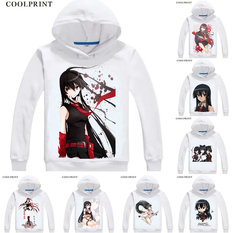 

Akame ga Kiru! Akame Ga Kill! Red Eye Killer Hoodies Hooded Hoodie Anime Akame of the Demon Sword Murasame Cosplay Sweatshirts