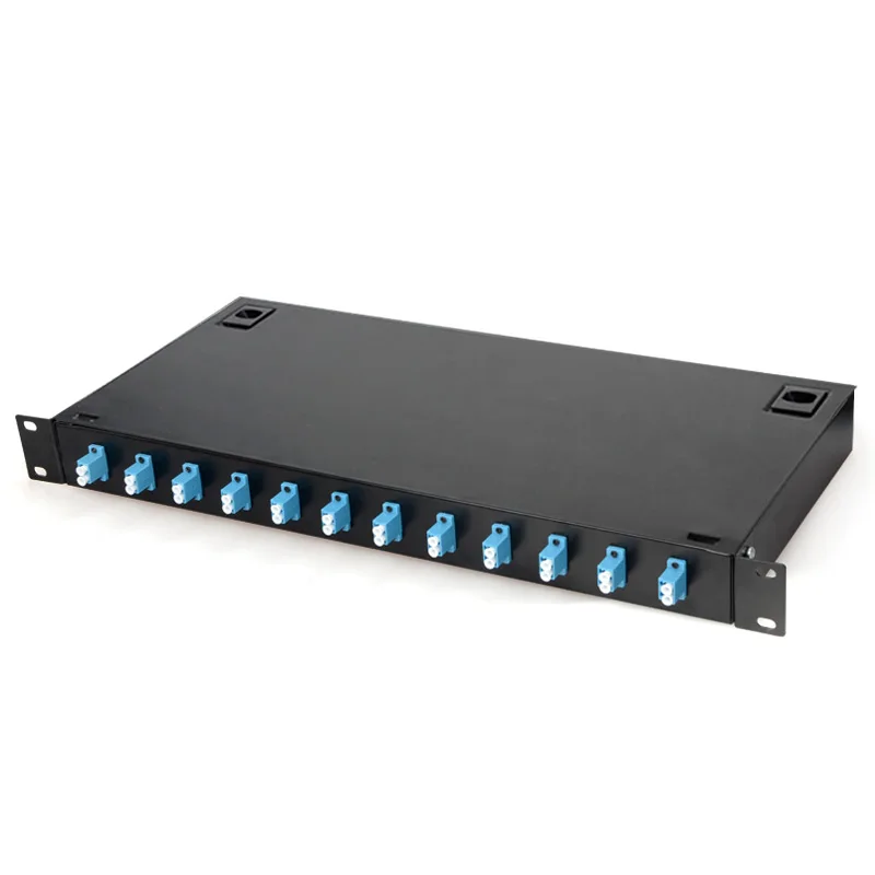 Imagem -02 - Quadro de Distribuição de Oem Caixa de Terminais de Fibra Óptica 24 Núcleos lc com Adaptador Pigtail 12 Portas