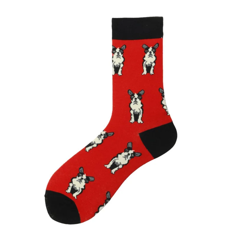 Funny Kawaii Dog Printing Socks Men New Autumn Pet Shiba Inu Beagle Socks Novelty Hosiery Sokken Cotton Happy Socks
