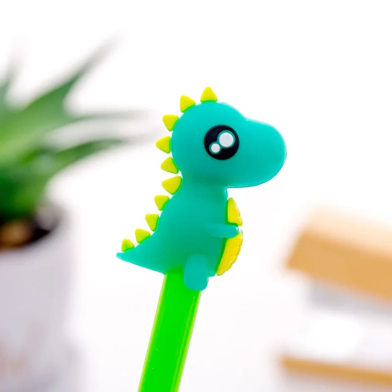 1 Pcs  Korea Creative Little Monsters Neutral Pen Cute Cartoon Dinosaur Students Stationery Black Pen Shape Kawaii Stationary