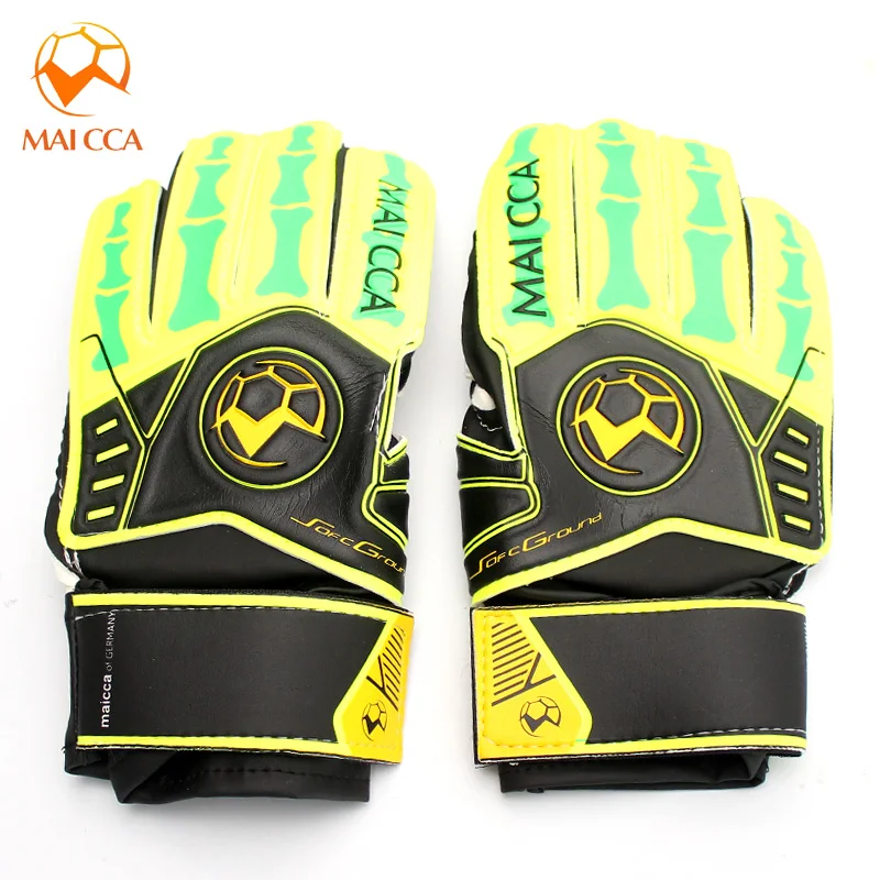 Kids Men Soccer Football Goalkeeper Gloves Size 5 6 Finger Goalie Gloves