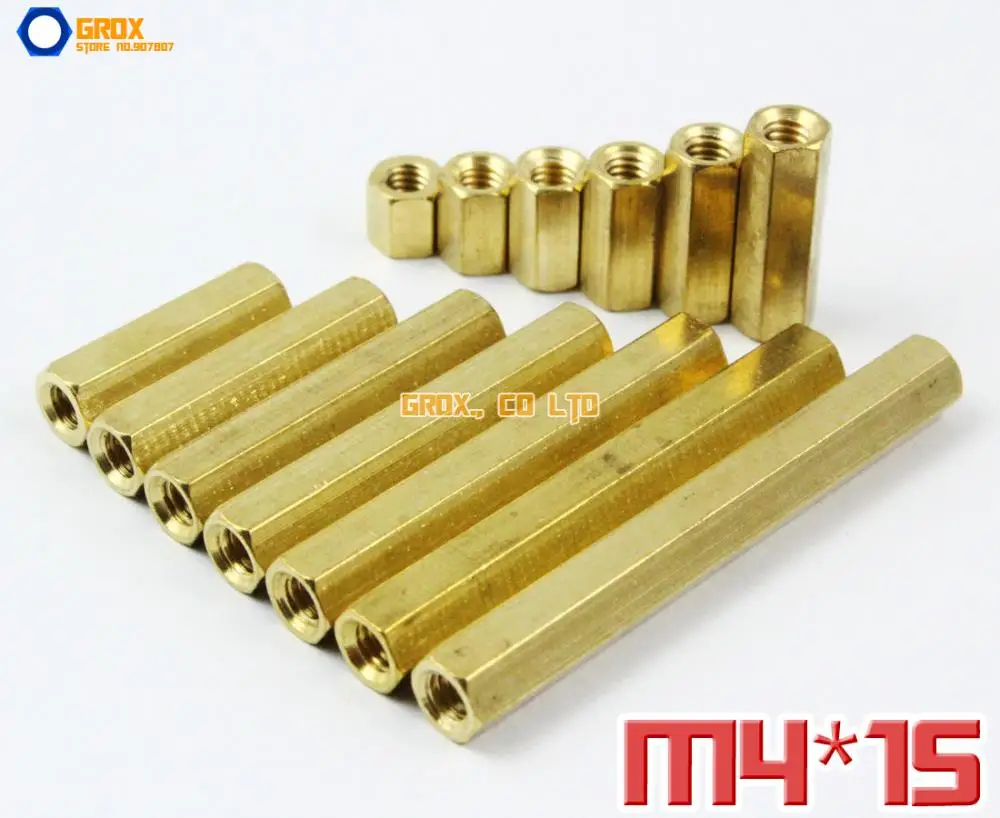 

50 Pieces Brass M4 x 15mm Female PCB Motherboard Standoff Spacer