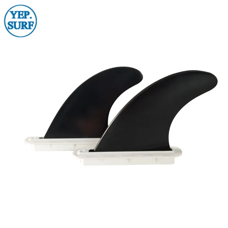 UPSURF FUTURE G5 Fins, Plastic Single Tabs, Surf Fins, M Black Color Fin, 2Pcs per Set