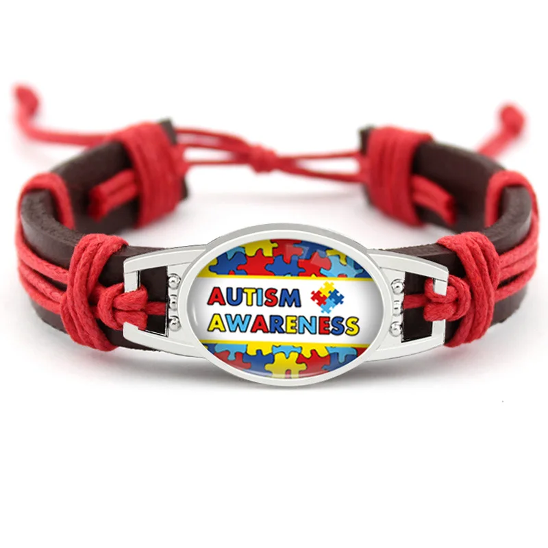 Medical Alert Stethoscope Childhood Breast Cancer Diabetic Type 1 Type 2 Diabetes Autism Awareness Hope Ribbon Leather Bracelets