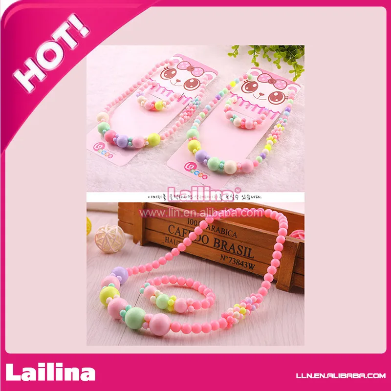 Free Shipment 50 PCS /Lot Wholesale/Retail child/kid/girl bead chunky bubblegum necklace for charming DIY jewelry decoration!