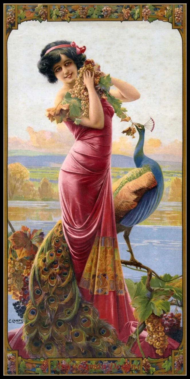 

Needlework for embroidery DIY French DMC High Quality - Counted Cross Stitch Kits 14 ct Oil painting - Peacock Princess