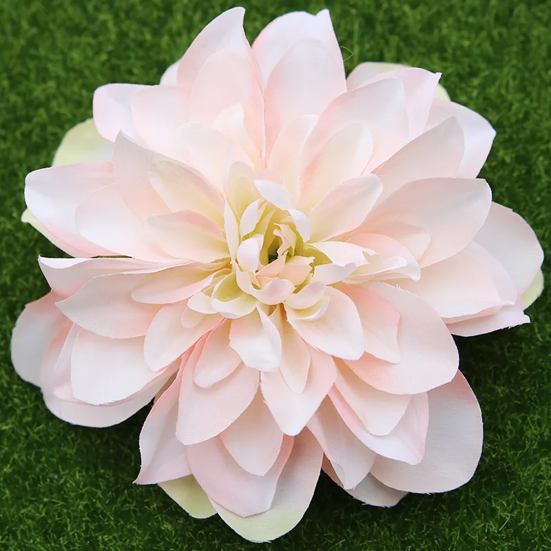 6pcs 14cm high-end artificial flower dahlia wedding party home decoration silk flowers Manual DIY image 3